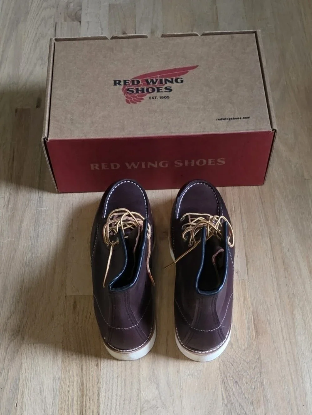 BNIB Red Wing 8138 Classic Moc Toe Boots Briar Oil Slick Leather Men's 9.5